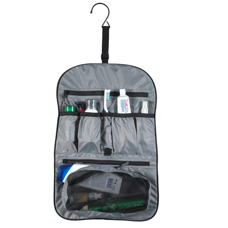 Bolsa de kit de higiene pessoal suspensa Caribee Bolsa de higiene pessoal preta