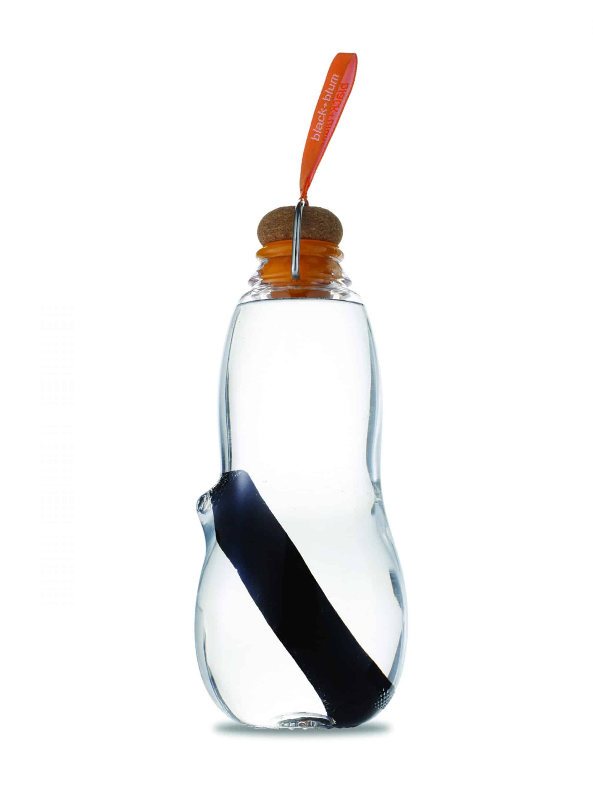 Water Bottle Clean Black + Blum EAU GOOD Charcoal Orange