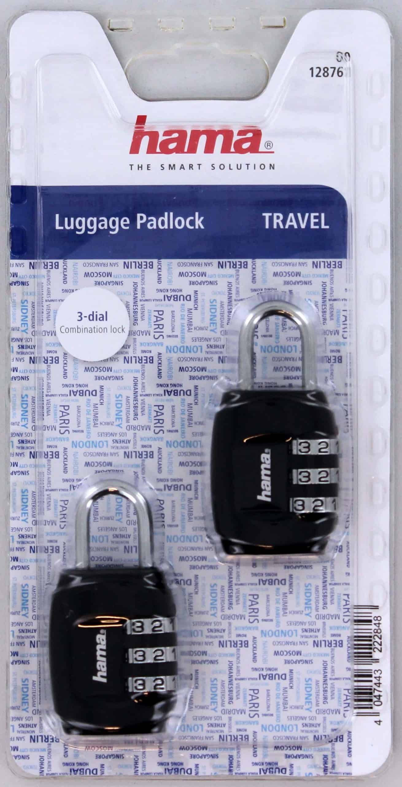 Lock Combination Luggage Travel HAMA Colour