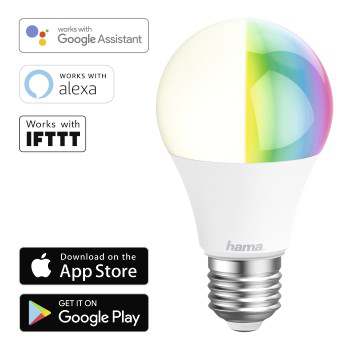 Lâmpada LED para casa inteligente WiFi HAMA E27 RGB