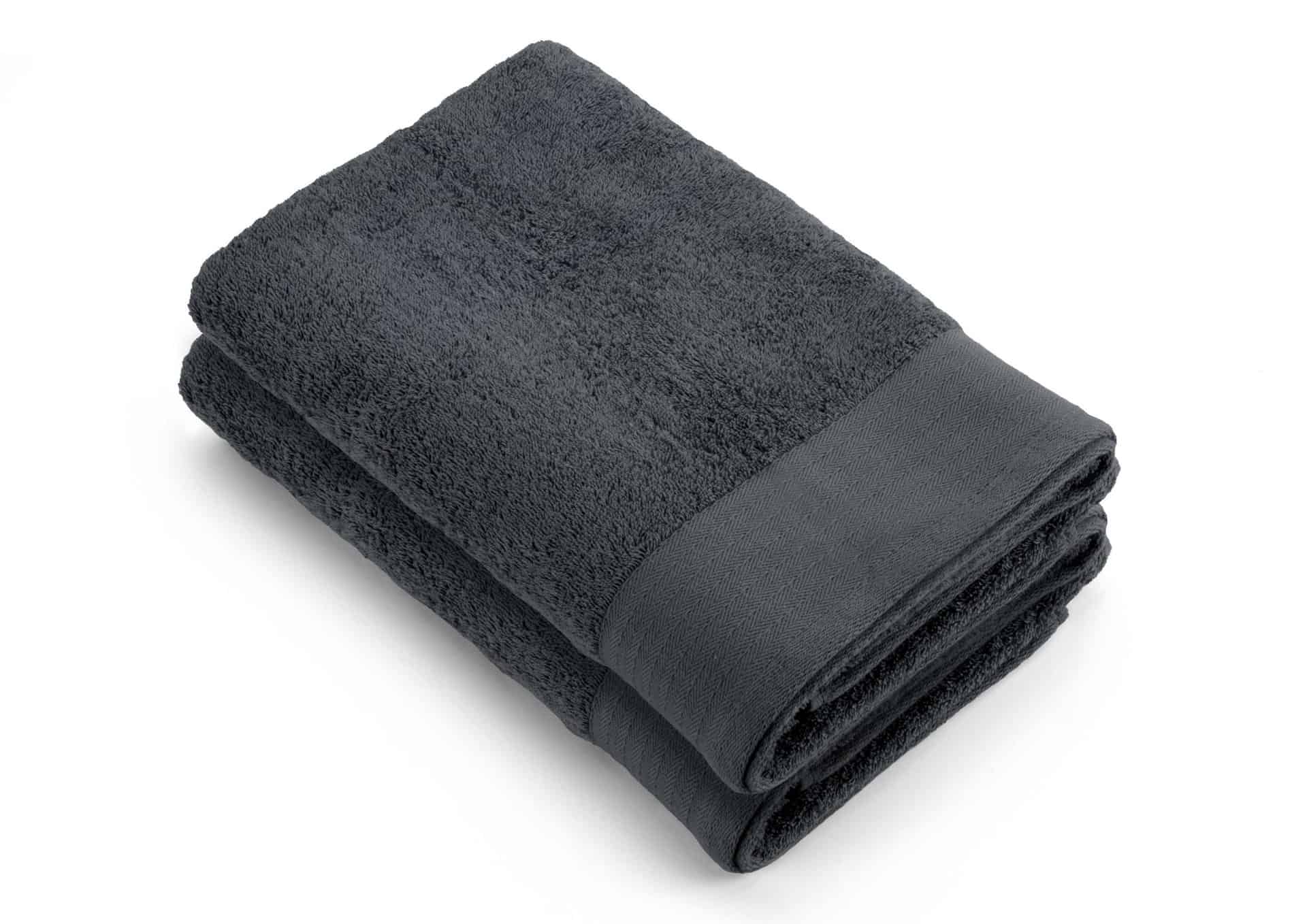 Shower Towel Large Soft Cotton Walra Anthracite