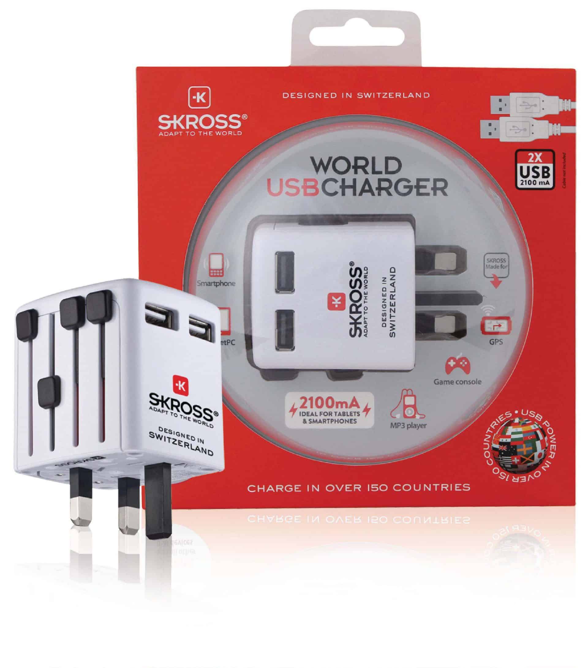 Travel Adapter USB World Skross