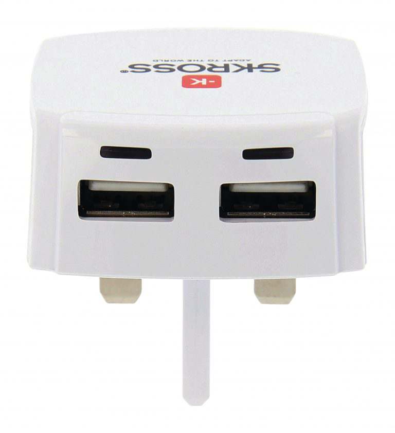 Reiseadapter UK USB Skross