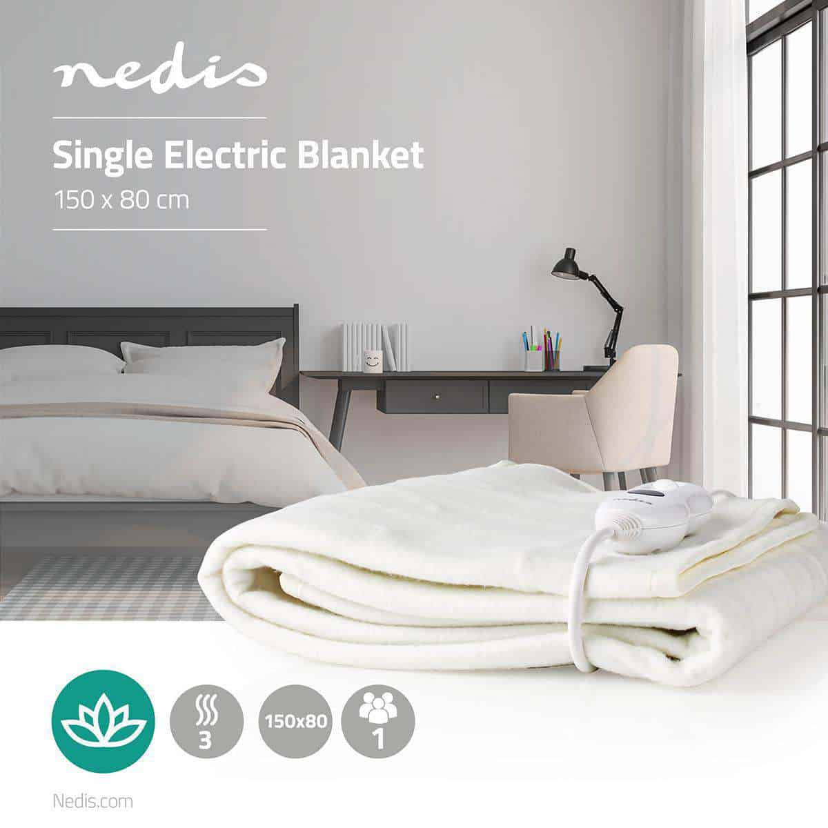 Warm Blanket Winter  Electrical Single Nedis 80 150
