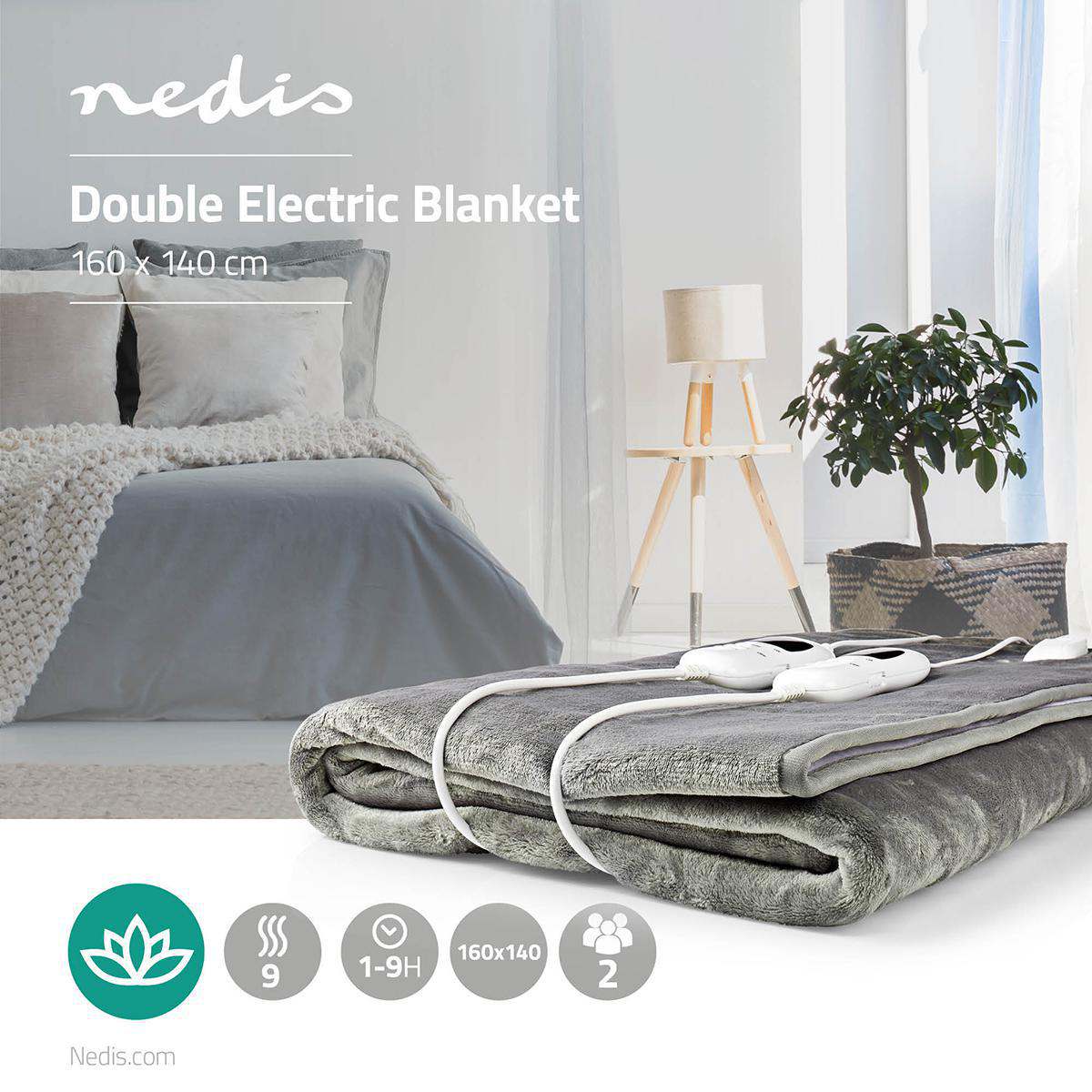 Warm Blanket Winter Under Electrical Double Nedis 140 160