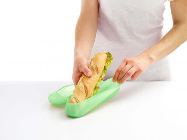 Gesunde Wiederverwendungstüten Sandwich Baguette Lekue