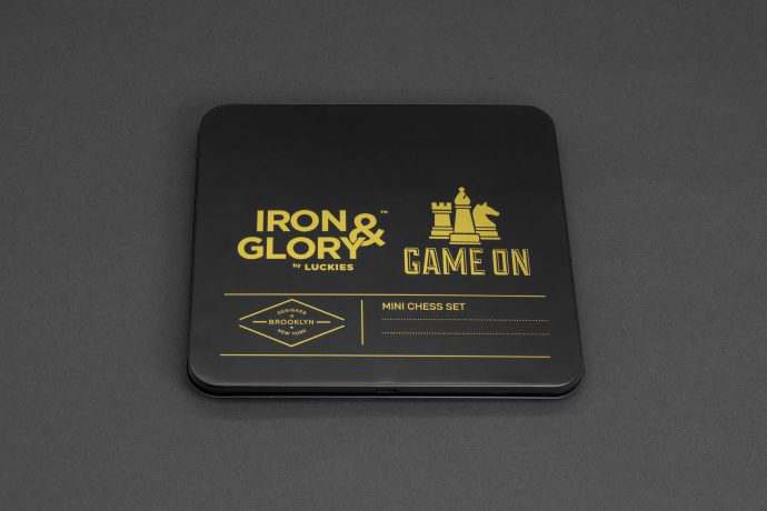 Reiseschachspiel Mini Iron Glory Game ON