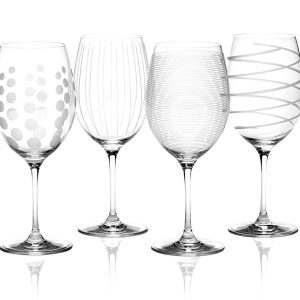 Copos de vidro de design Mikasa Cheers de vinho tinto