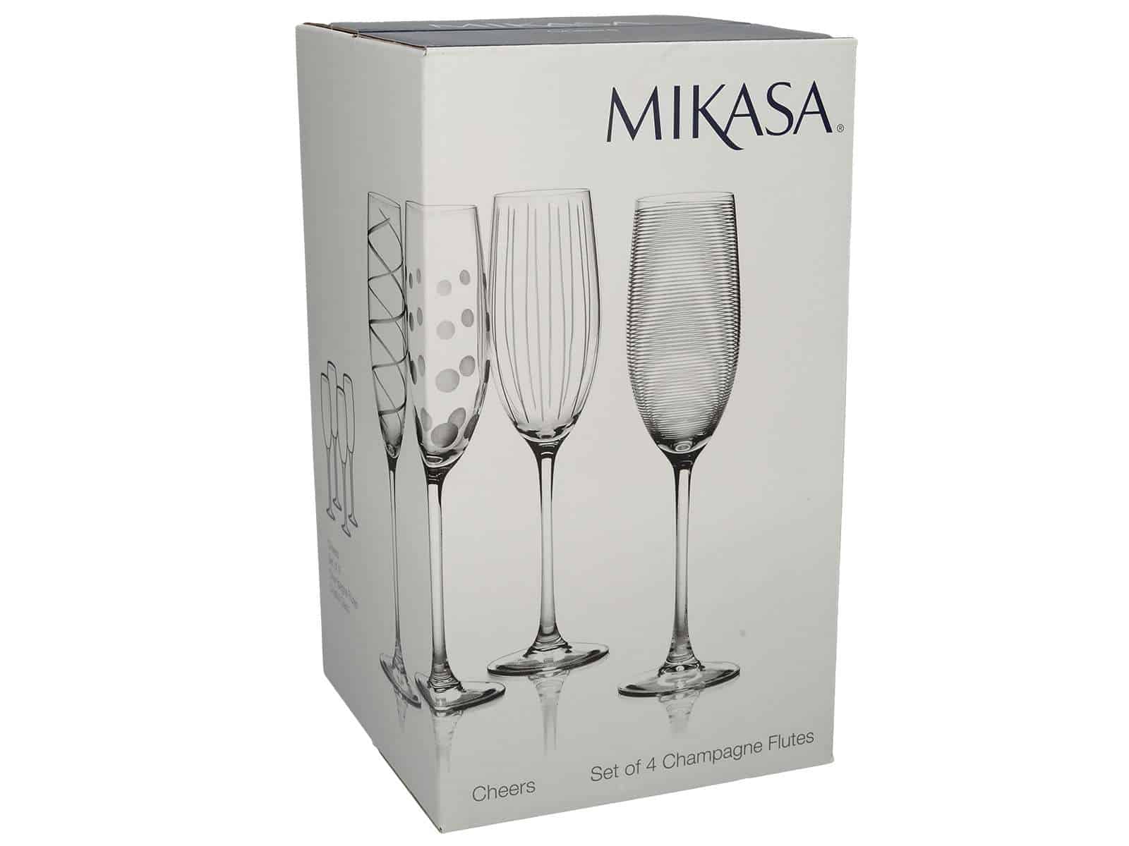 Design Glass Glassware Mikasa Flute Champagne Cheers