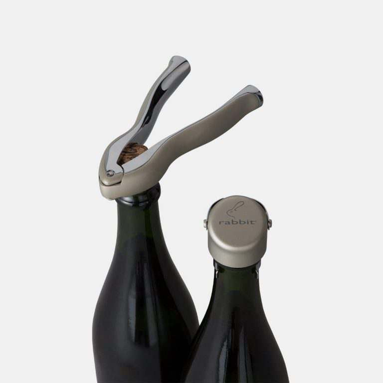 Conjunto de diseño de regalo de herramienta de champán Conejo