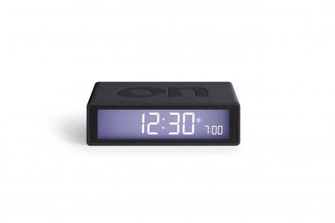 Alarm Clock Flip ON OFF Lexon Design Grey Colour