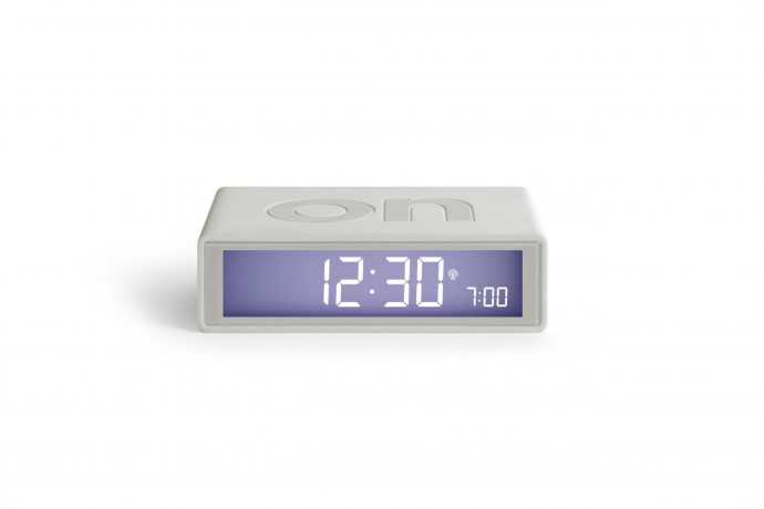 Despertador Flip ON OFF Diseño Lexon Color Blanco