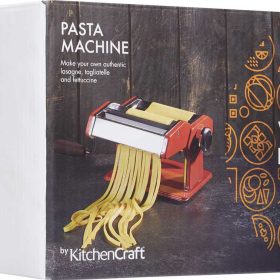 Pasta Maker Home World of Flavours Kitchencraft Red