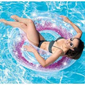 Swimming Ring Floating Tube 107cm Glitter Intex Summer