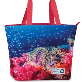 Beach Bag Durable 30 liters Fabrizio Coral Blue Pink