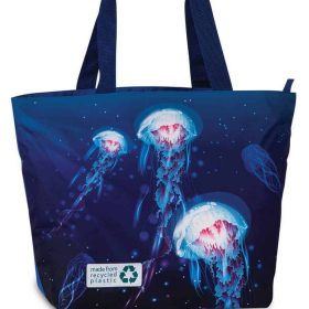 Beach Bag Durable 30 liters Fabrizio Jellyfish Dark Blue