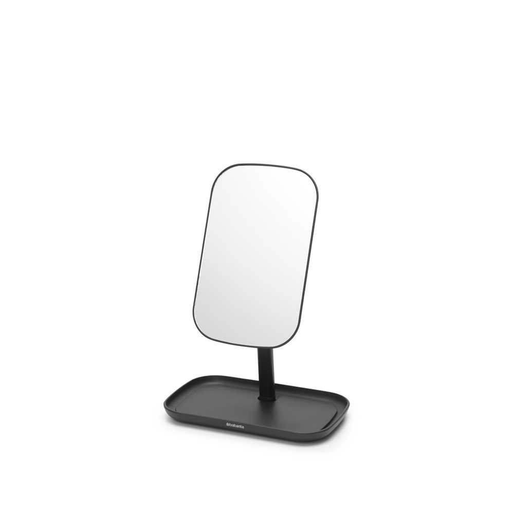 Bathroom Mirror Tray Storage Brabantia ReNew Dark Grey