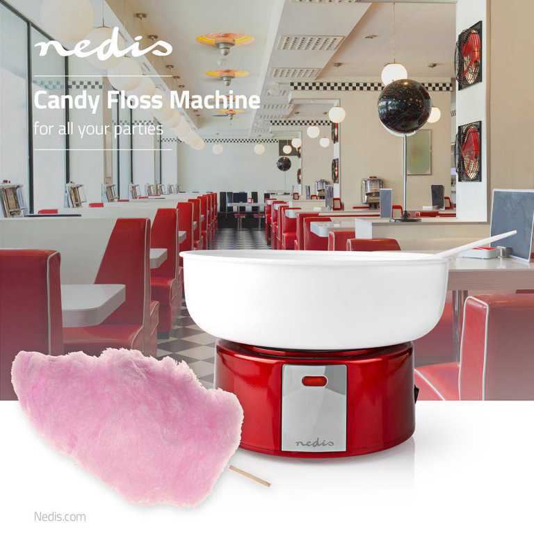 Máquina de azúcar retro Candy Floss Nedis