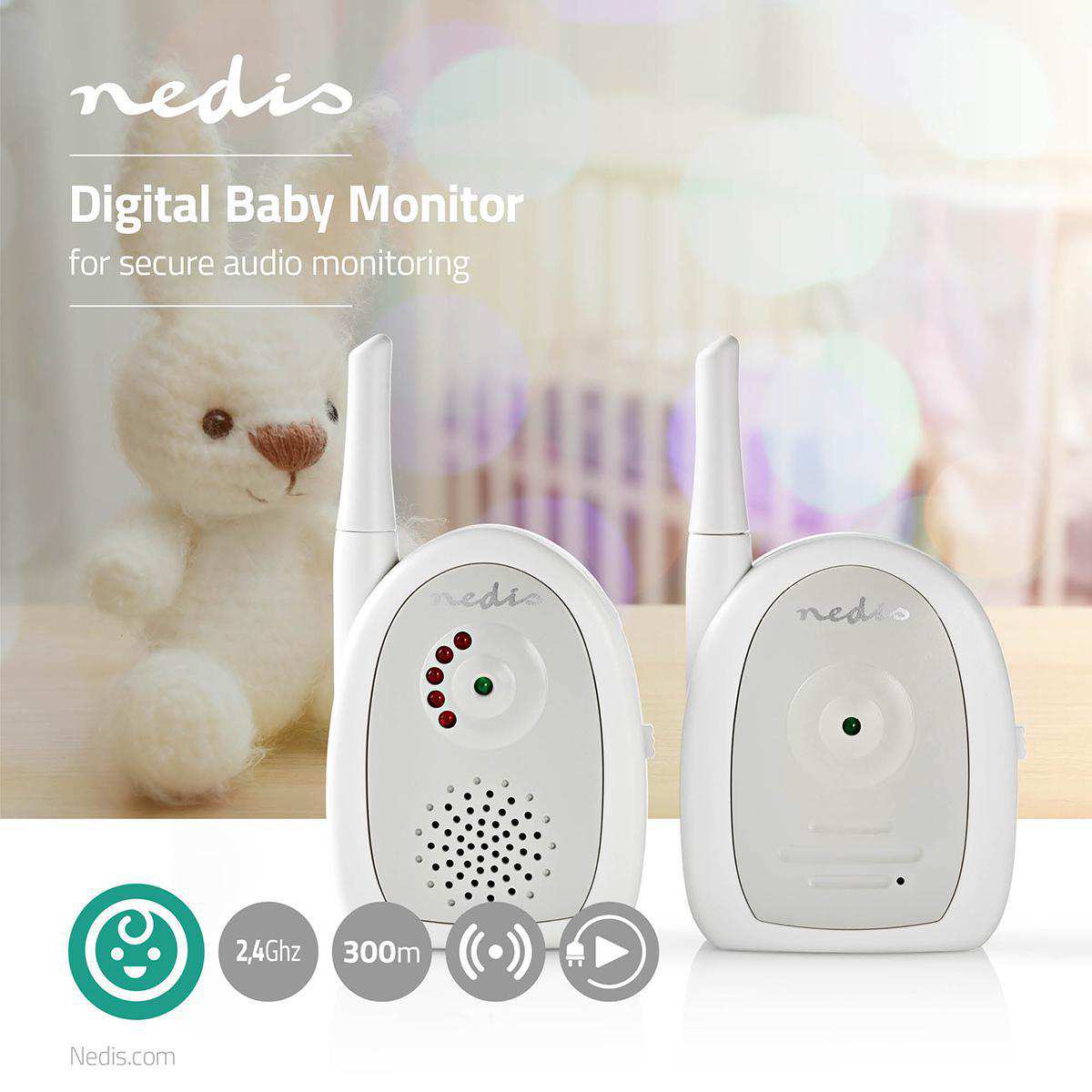 Baby Monitor Audio Nedis
