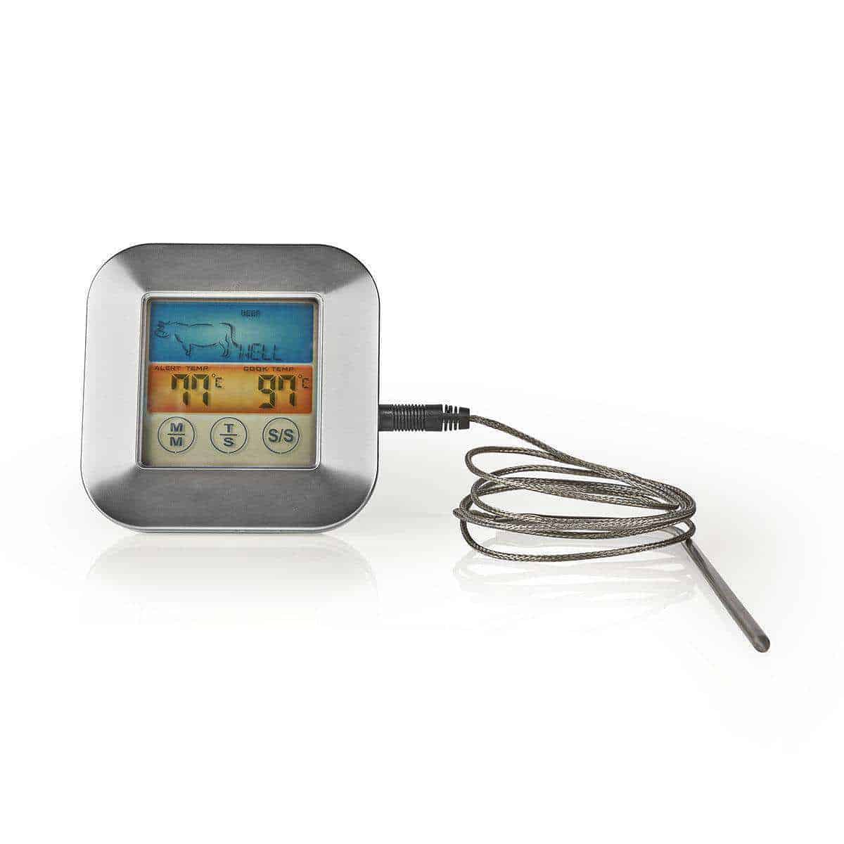 Meat Thermometer Nedis Digital Colour Display