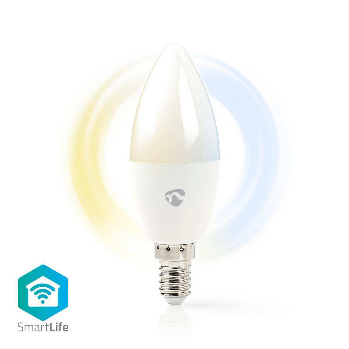 Smart LED Bulb Wifi E14 White 350lm Nedis