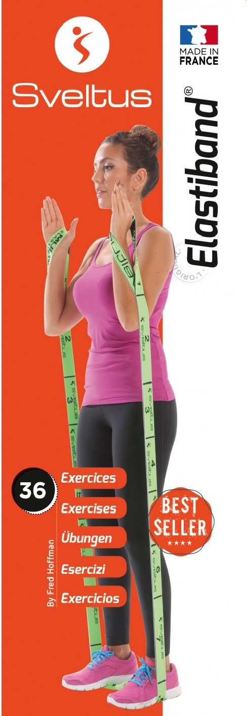 Sveltus Elastiband 10 kgs - 90cm (w. Exercise Poster) - i-goods.eu