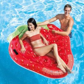 Надувной матрас с плавающим матрасом Summer Beach Intex Strawberry