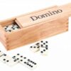 Caja de juego de dominó de madera Longfield Games