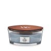 Candle Soft Chambray Woodwick Ellipse