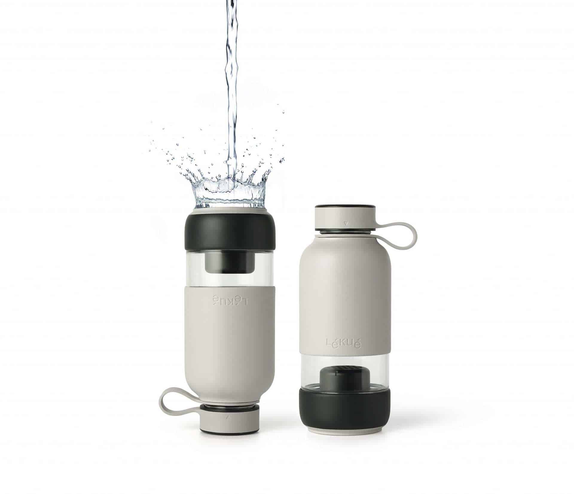 Filtered Tap Water Bottle to Go Lekue