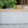 Bread Bin Natural Elements Wood Top