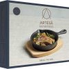 Serving Hot dish Cast Iron with Board Artesa
