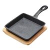 Serving Hot dish Cast Iron with Board Artesa