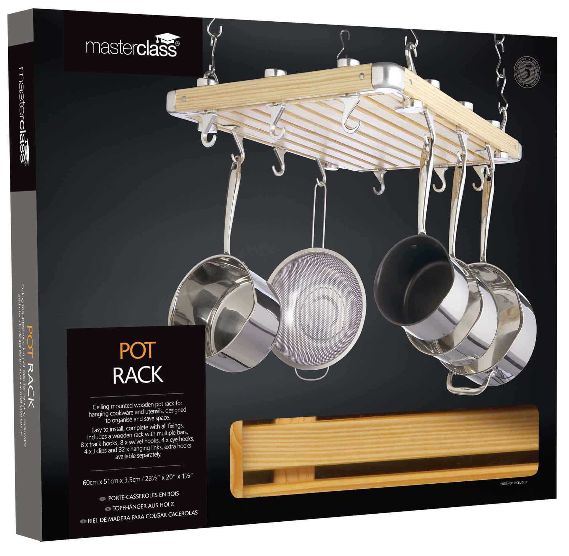 Pots Hanging Ceiling Kitchen Design MasterClass Rack