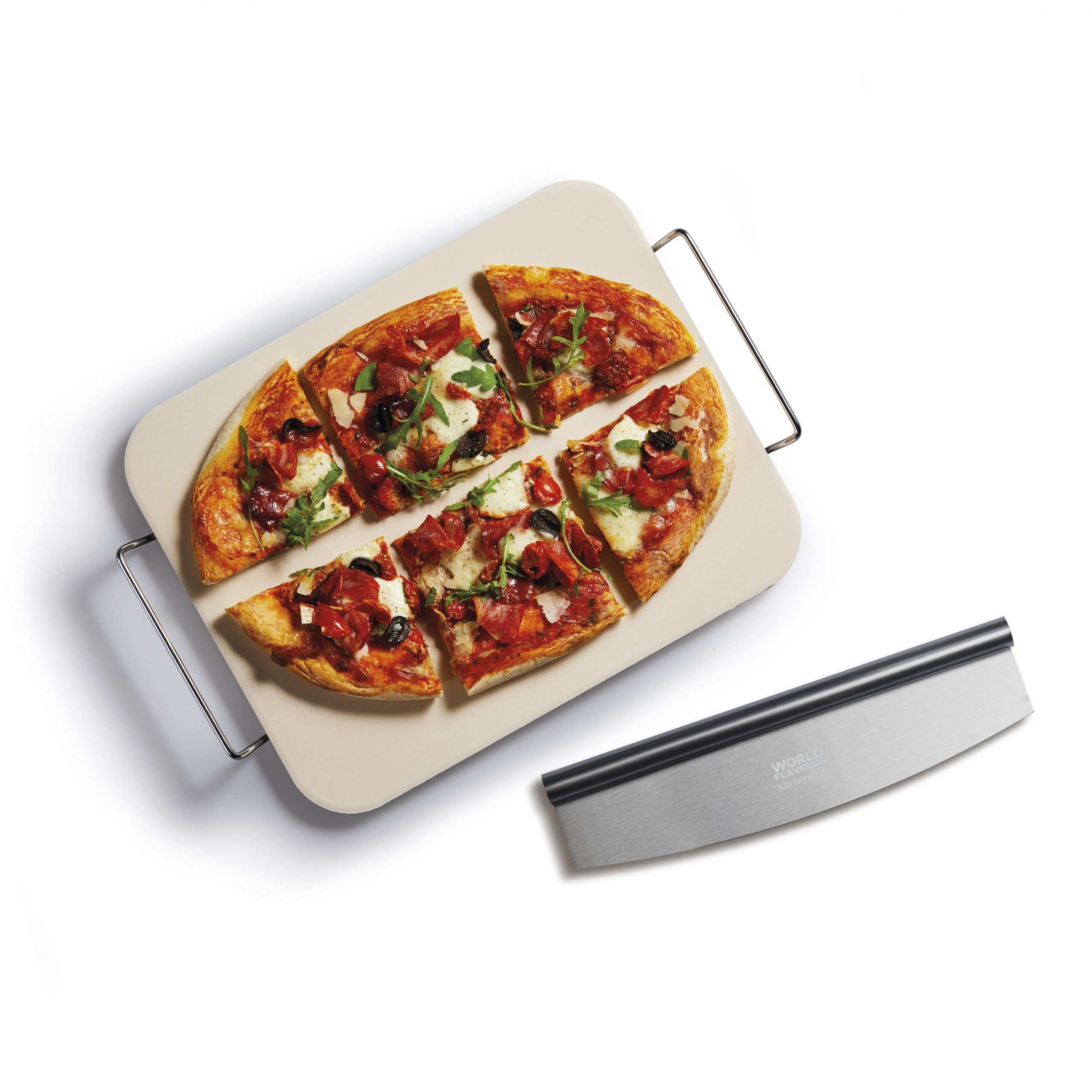 Pizza Stone Cutter World of Flavours Italian