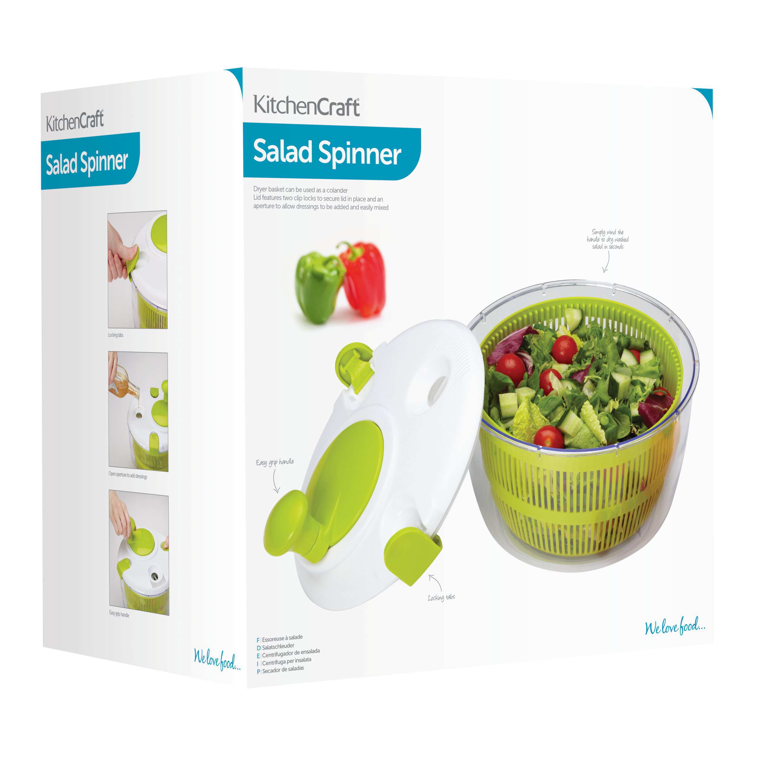 Salad Dry Spinner KitchenCraft Healthy