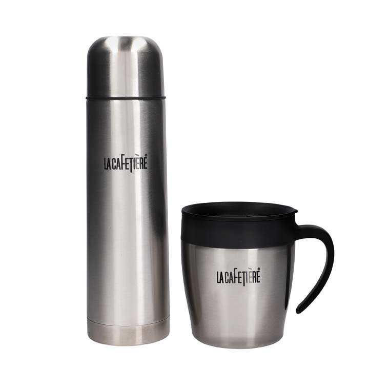 Coffee Mug Flask Set La Cafetiere Gift