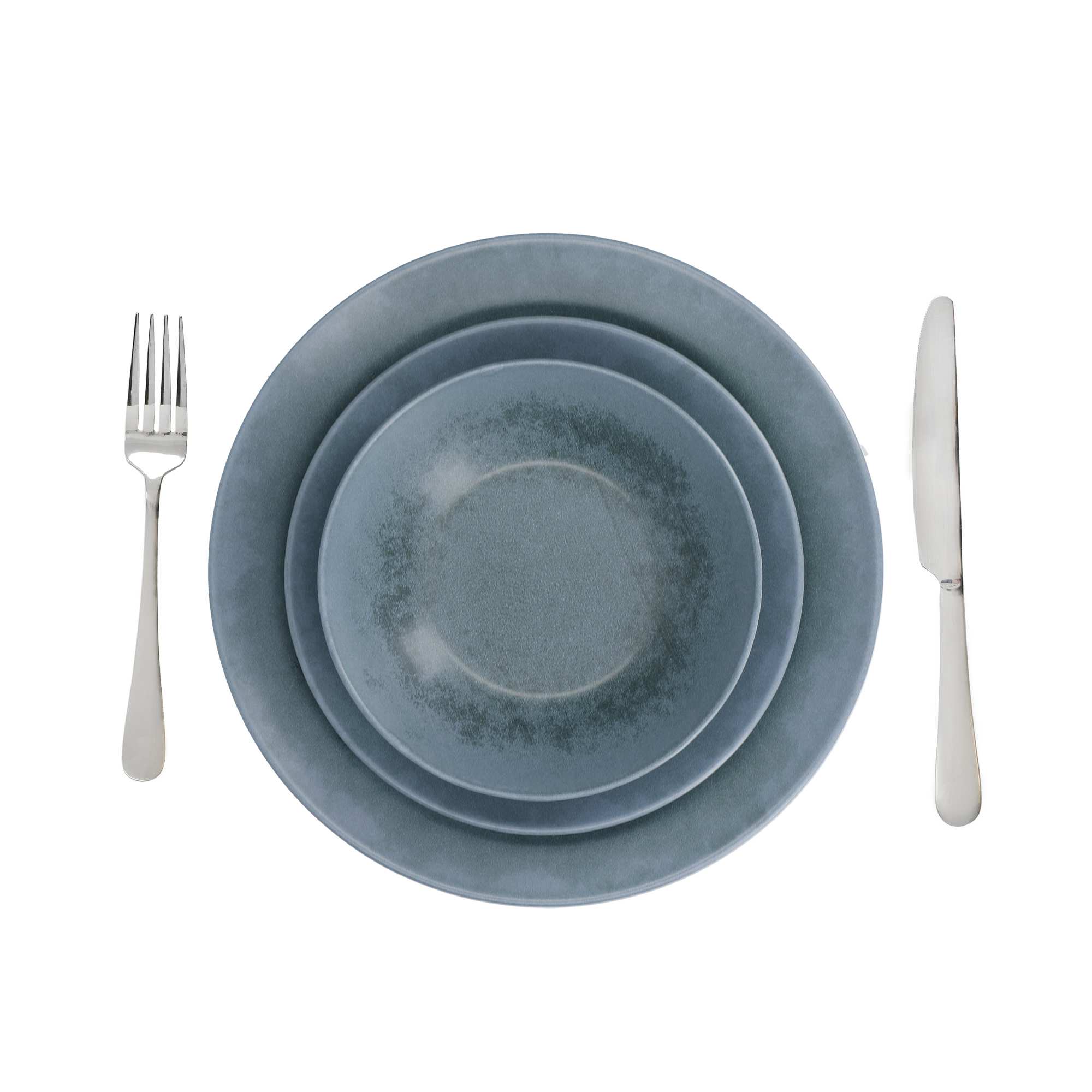 Stoneware Blue Dinner Set Tableware Mikasa Set