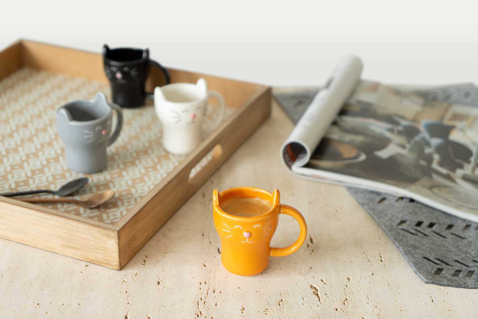 Coffee Cup Mug Cat Design Balvi Gadget