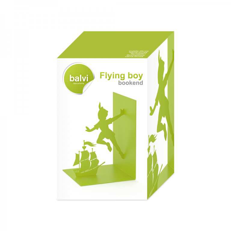 Bookend Flying Boy Kuifje TinTin Balvi Green