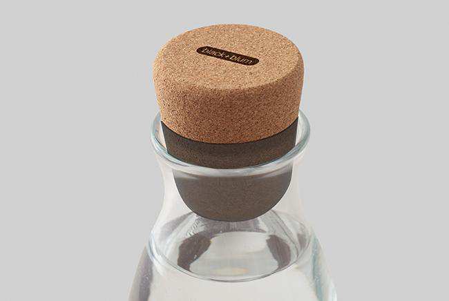 Water Bottle Healthy Charcoal Eau Carafe Black Blum