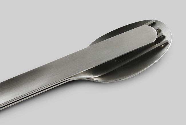 Stainless Steel Cutlery Set To Go Lunch Black Blum