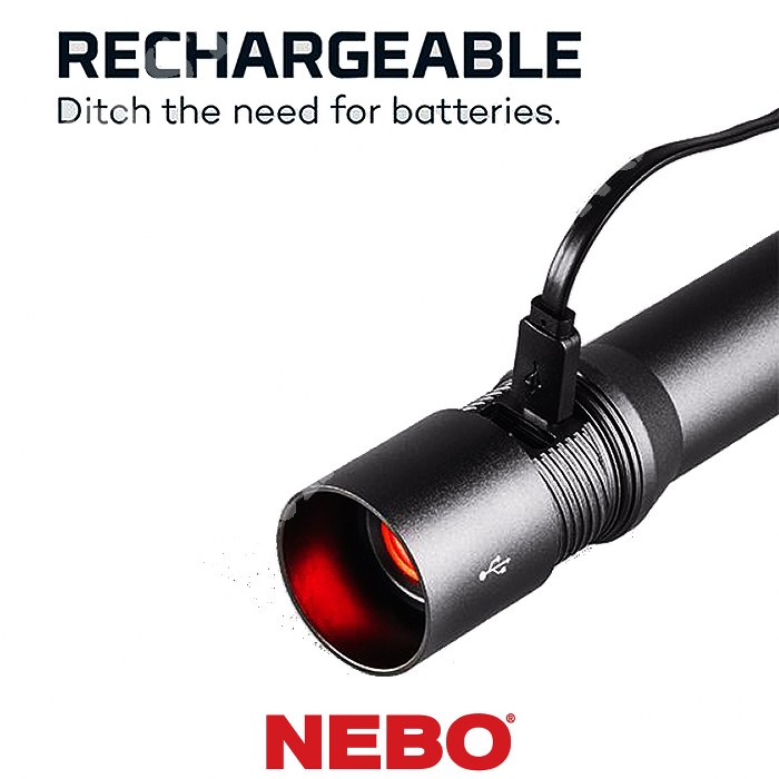 Davinci 2000 Rechargeable Handheld Flashlight 2000lm NEBO