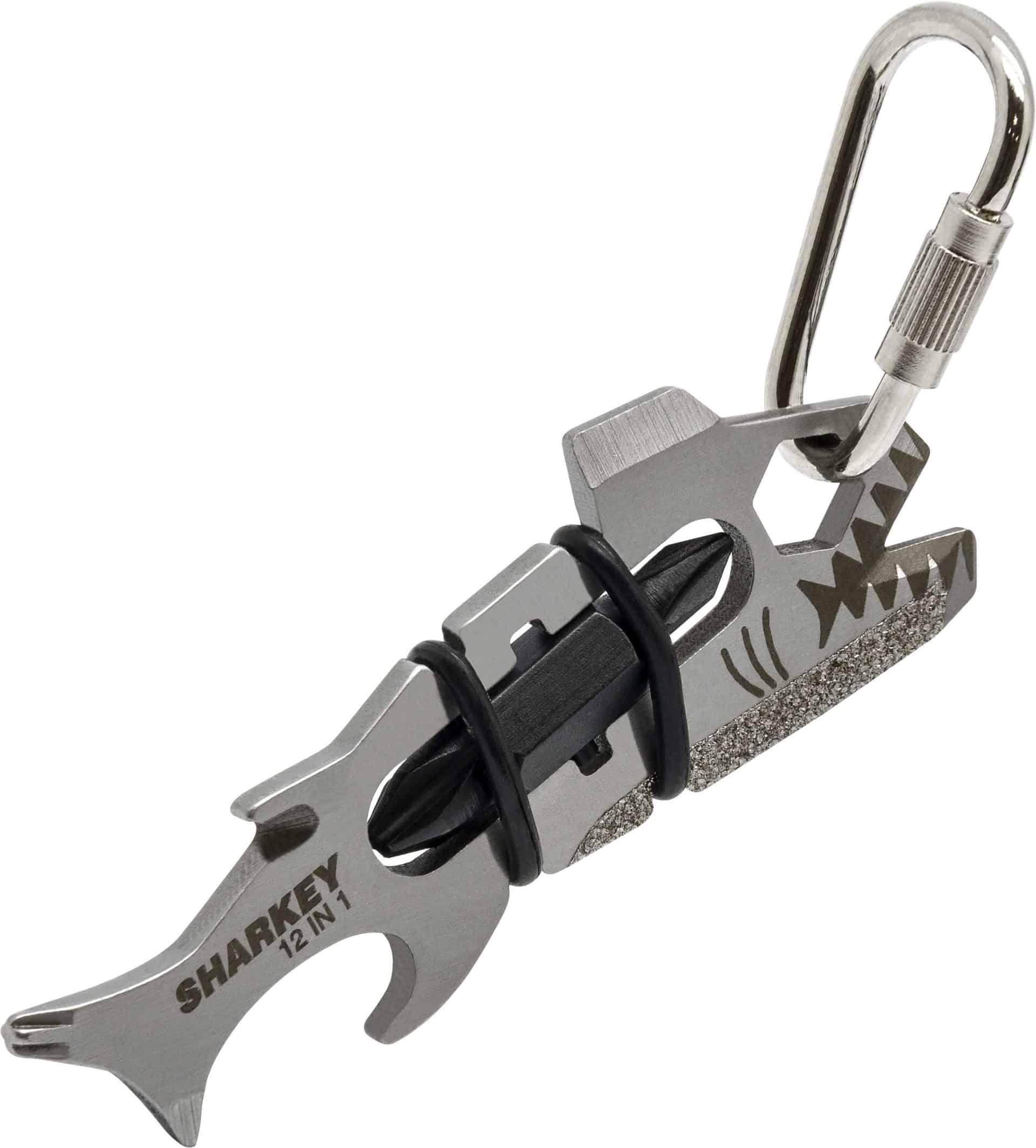 Упаковка брелка для ключей True Utility Sharkey Bite Size Multitool