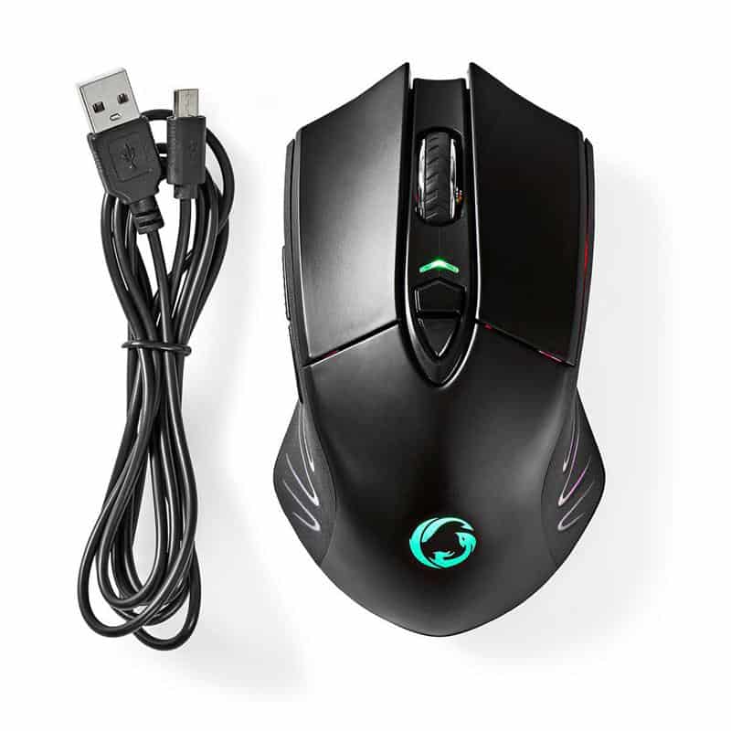 Nedis Wired & Wireless Gaming Mouse – 7 buttons – RGB Led