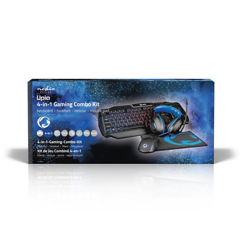 Nedis Gaming Combo Kit 4-in-1 – LED – US / QWERTY
