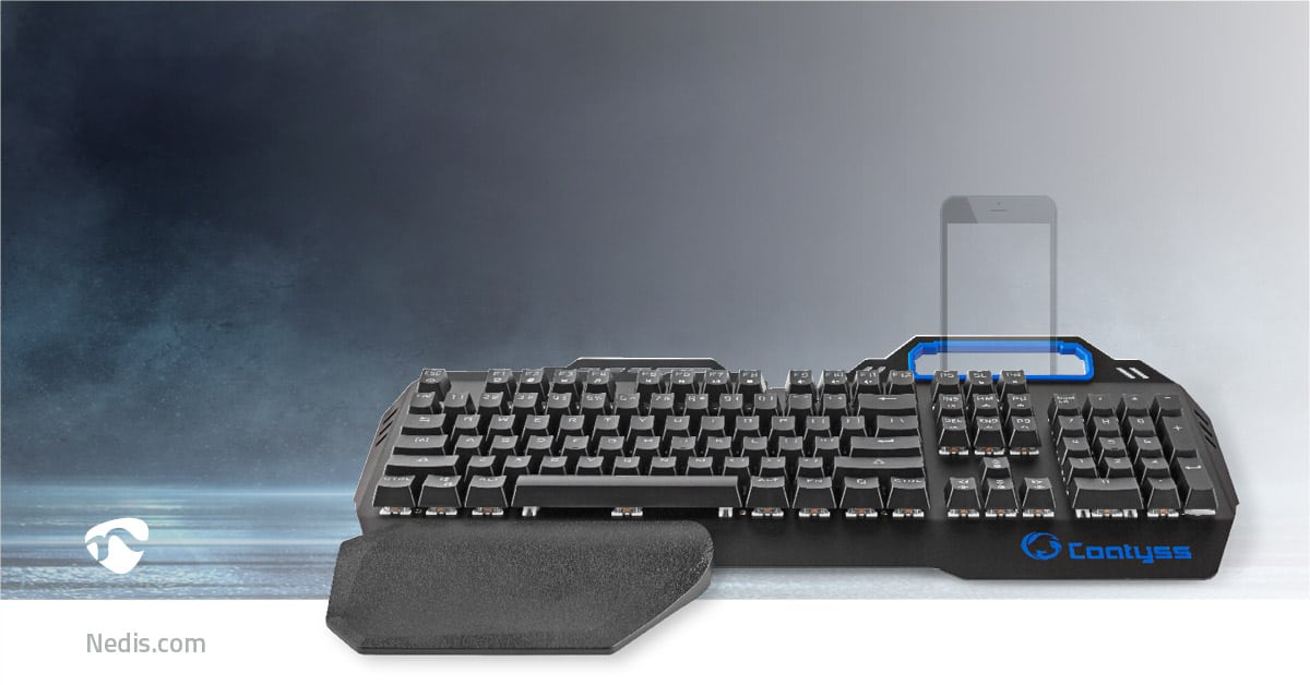 Nedis Gaming Keyboard – Wired – RGB Led – US Layout