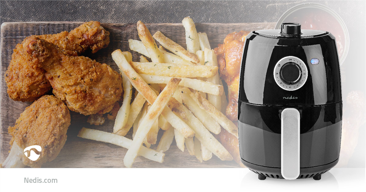 Nedis Hot Air Fryer 2.4L – Timer 30min