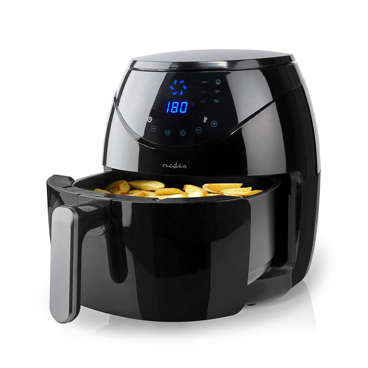 Nedis Hot Air Fryer 4.6L – Timer 60min Digital