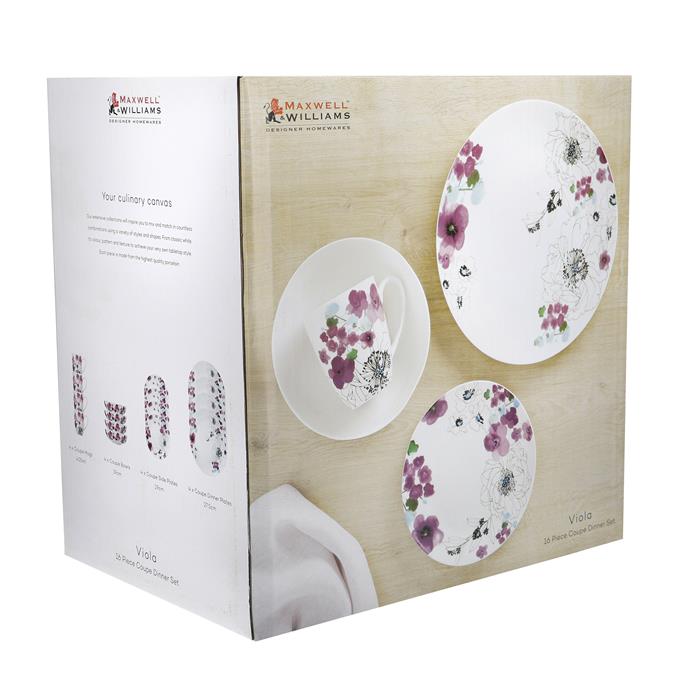 Maxwell & Williams Viola Coupe Dinner – Set 16 pieces